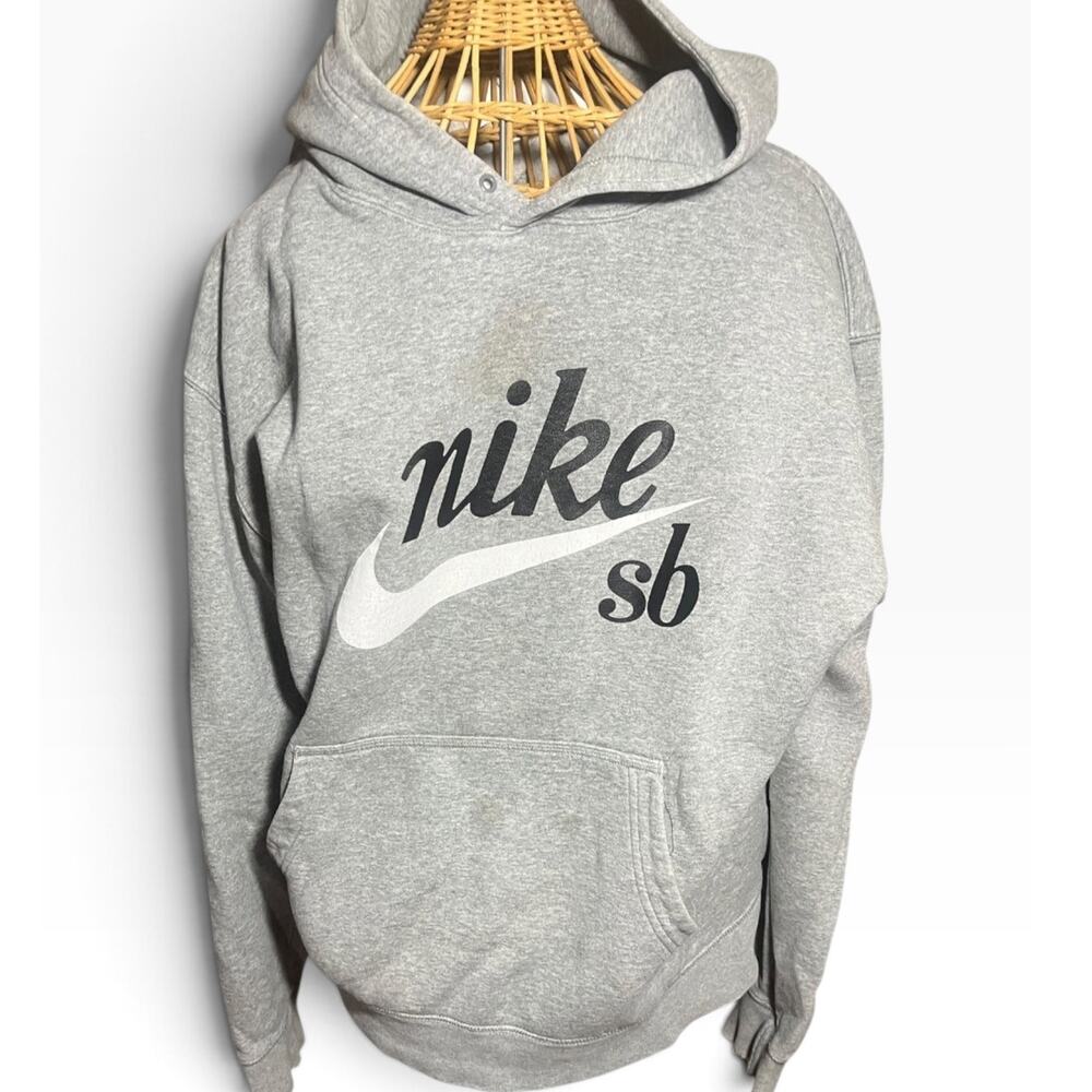 Nike sb Skateboarding Men's Gray Hoodie Sweatshirt Pullover Size Large